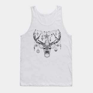 Christmas decorated deer Tank Top